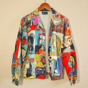 Vintage Carina Picasso Paintings Print Artsy Blazer